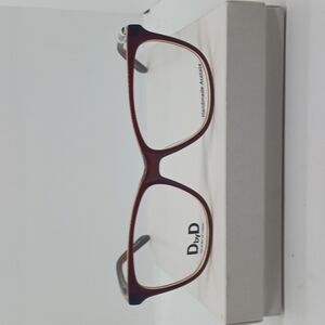 NWT WOMEN'S D BY D EYEGLASS FRAMES DBAF35 BROWN